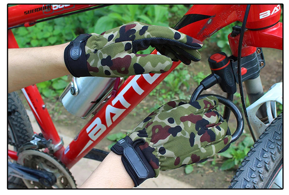 Man Tactical Gloves Lightweight Breathable Summer Fishing Non-slip Women Riding Full Finger Gloves