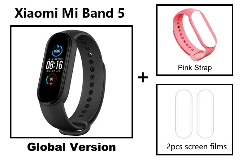 Xiaomi Mi Band5 Smart Wristband Heart Rate Fitness Tracker Bluetooth Sport Bracelet AMOLED Screen Mi band 5