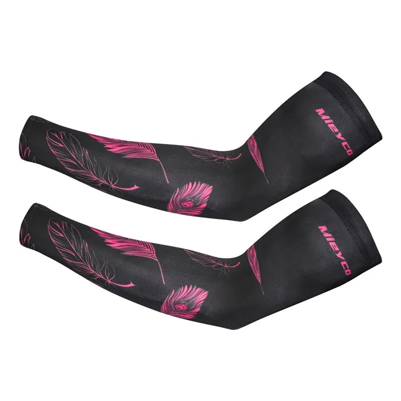 Breathable Quick Dry Oversleeve Women Cycling Arm Warmers Bicycle Covers Cuff UV Protection Men Running Sports Climb Arm Sleeves