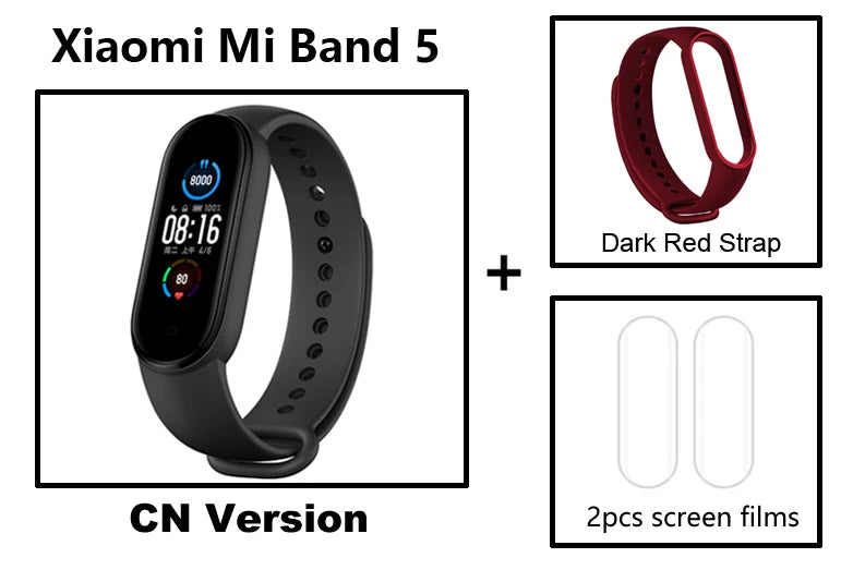 Xiaomi Mi Band5 Smart Wristband Heart Rate Fitness Tracker Bluetooth Sport Bracelet AMOLED Screen Mi band 5