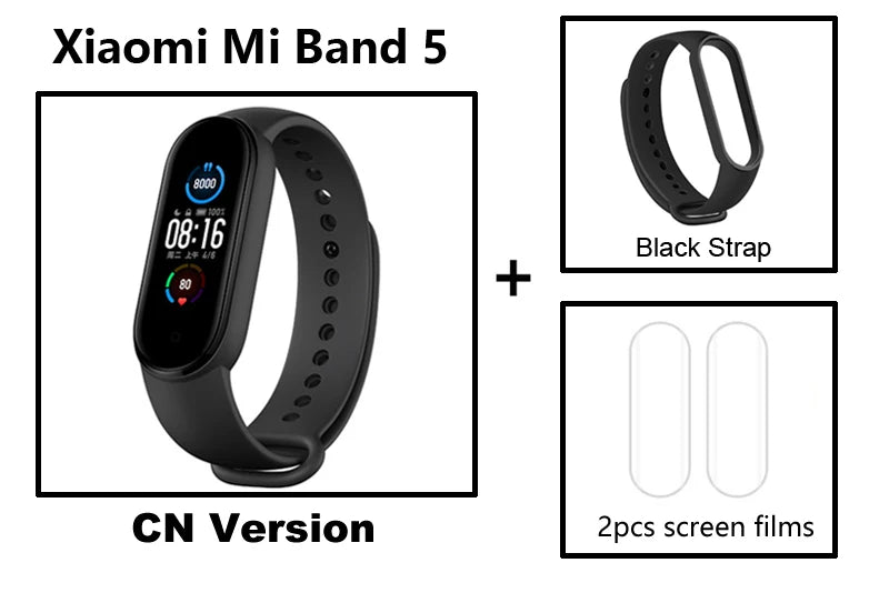 Xiaomi Mi Band5 Smart Wristband Heart Rate Fitness Tracker Bluetooth Sport Bracelet AMOLED Screen Mi band 5