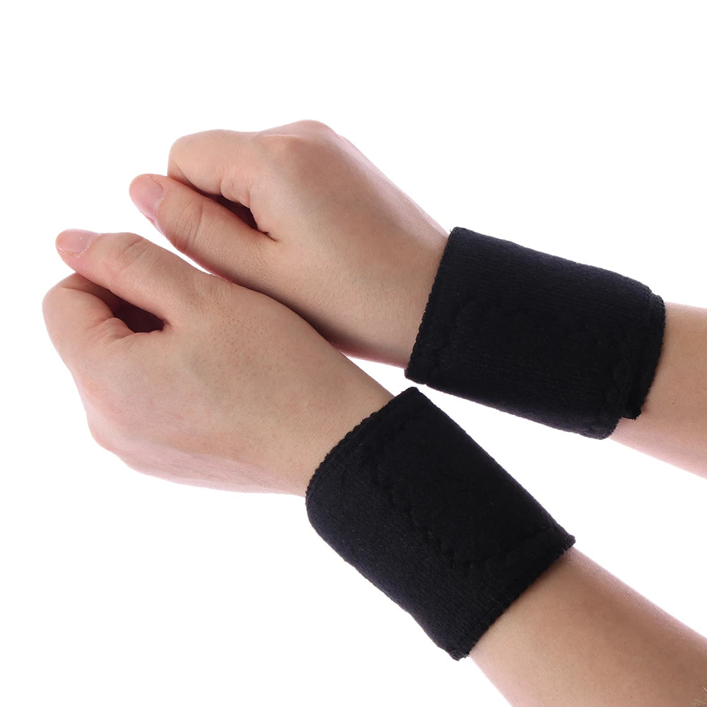1Pair Magnetic Therapy Self-Heating Wrist Support Brace Men Women Wrist Wrap Guard Winter Hand Warmer Pain Relief Wristband Belt