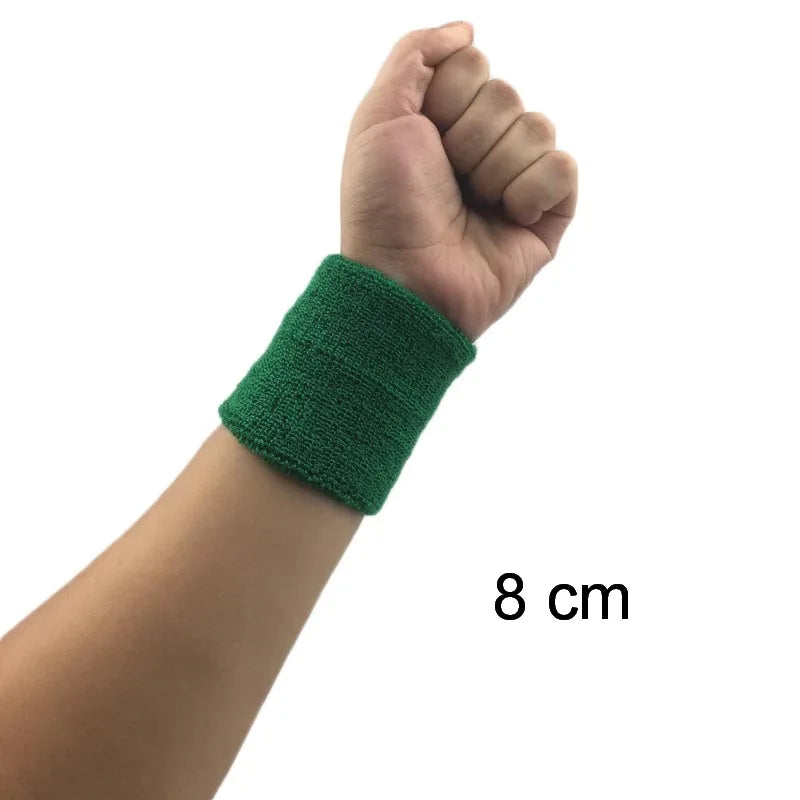 1Pcs Wrist Sweatband Tennis Sport Wristband Volleyball Gym Wrist Brace Support Sweat Band Towel Bracelet Protector 8 /11 /15 cm