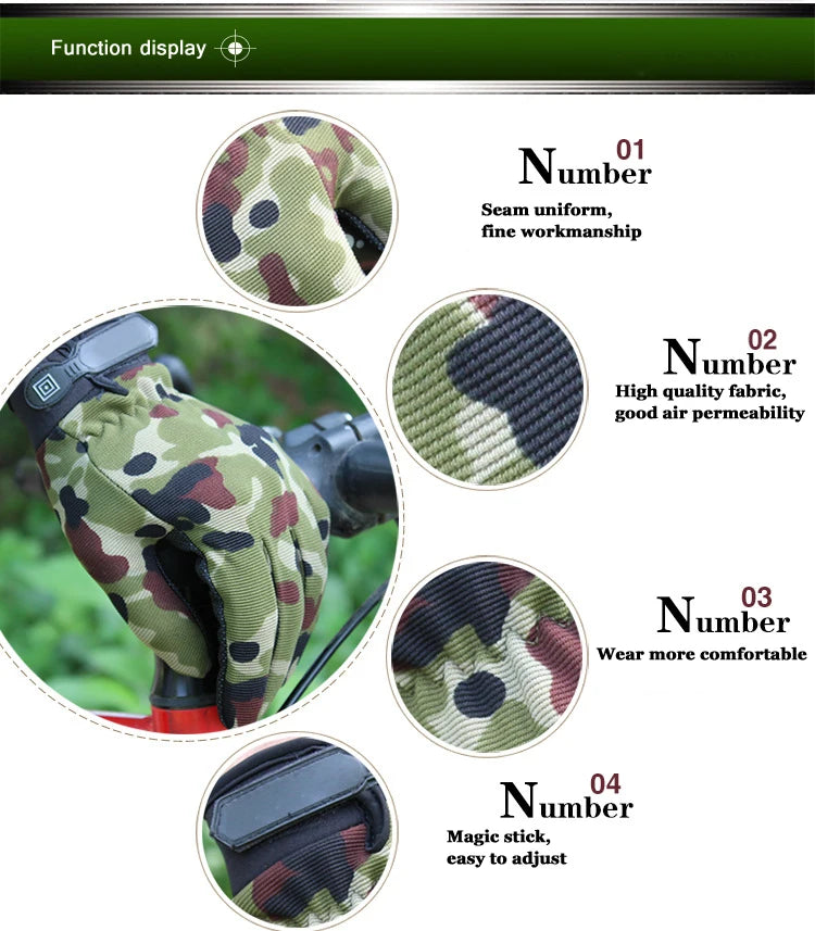 Man Tactical Gloves Lightweight Breathable Summer Fishing Non-slip Women Riding Full Finger Gloves