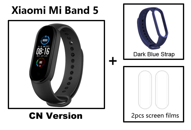 Xiaomi Mi Band5 Smart Wristband Heart Rate Fitness Tracker Bluetooth Sport Bracelet AMOLED Screen Mi band 5