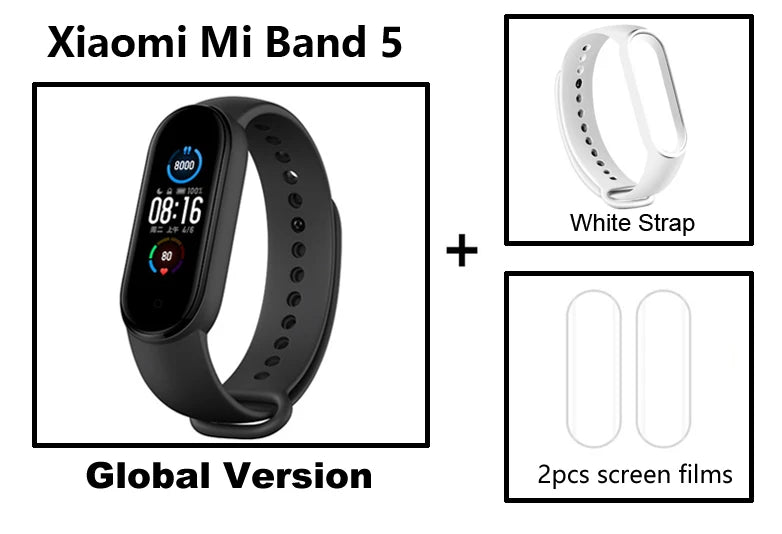 Xiaomi Mi Band5 Smart Wristband Heart Rate Fitness Tracker Bluetooth Sport Bracelet AMOLED Screen Mi band 5