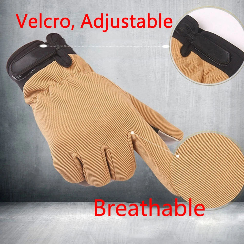Man Tactical Gloves Lightweight Breathable Summer Fishing Non-slip Women Riding Full Finger Gloves