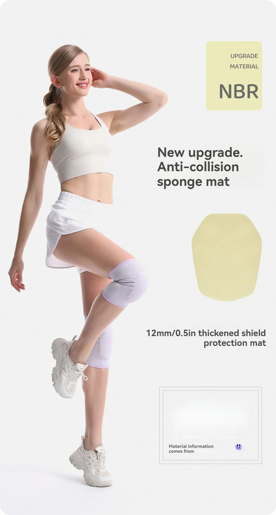 AOLIKES Knee Pads Volleyball Kids Youth Adults Dance Knee Pad Soft Stretchy Knee Brace Breathable Knee Protector for Basketball