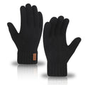Winter Warm Alpaca Wool Gloves Full Finger Touchscreen Cashmere Gloves Men's Woman Thickening Knitted Cycling Driving Gloves