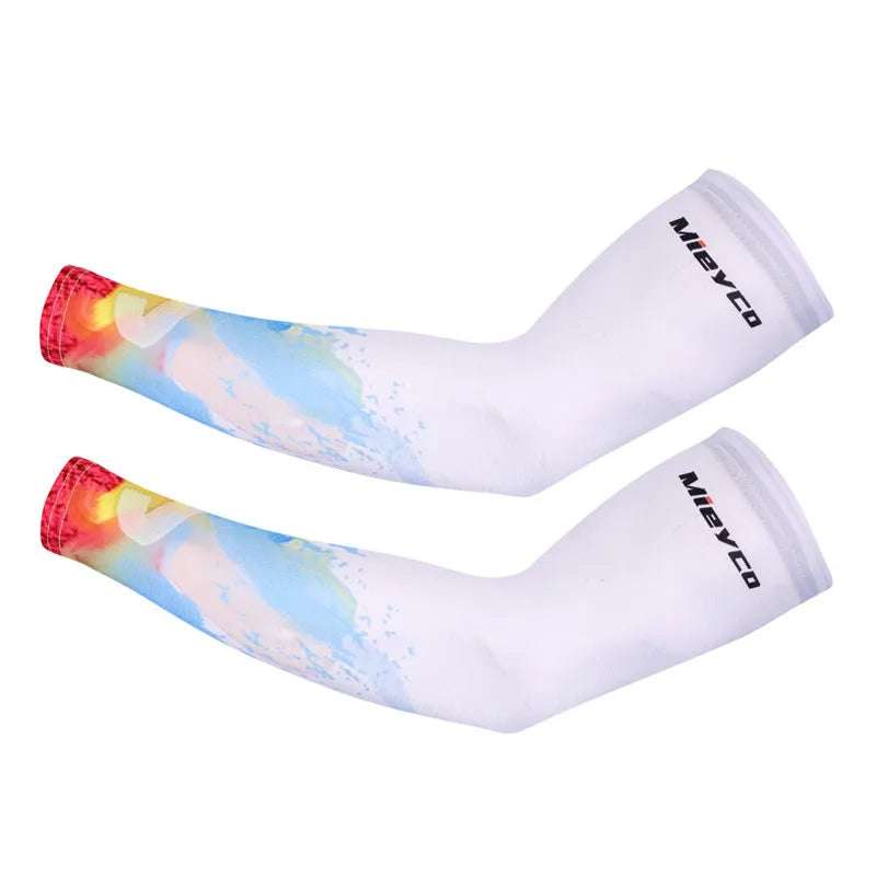 Breathable Quick Dry Oversleeve Women Cycling Arm Warmers Bicycle Covers Cuff UV Protection Men Running Sports Climb Arm Sleeves