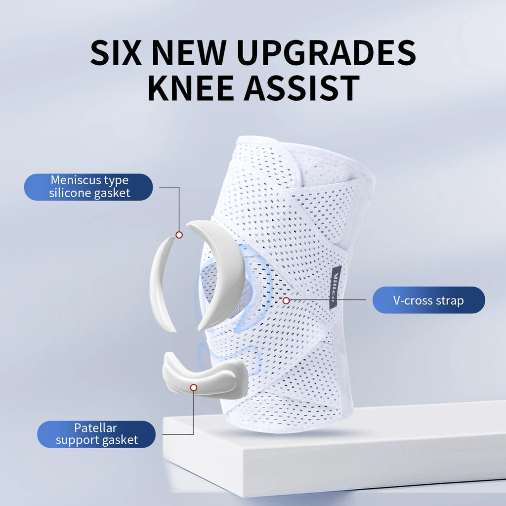 Sports Kneepad Pressurized Elastic Knee Pads Knee Support Joints Protector Fitness Gear Injury Recovery Brace Protector Non-Slip