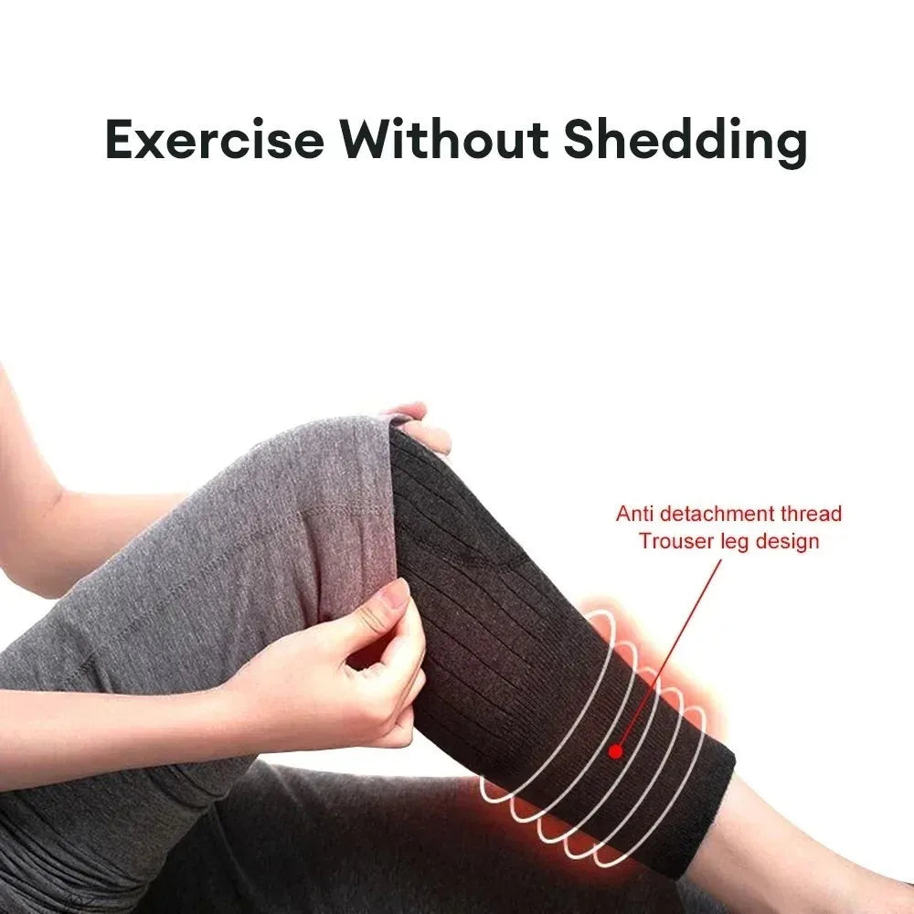 Hight Quality Cashmere Wool Knee Brace Pads KneeCap Protector Wool Kneepad Black/Grey Leg Warmers Knees