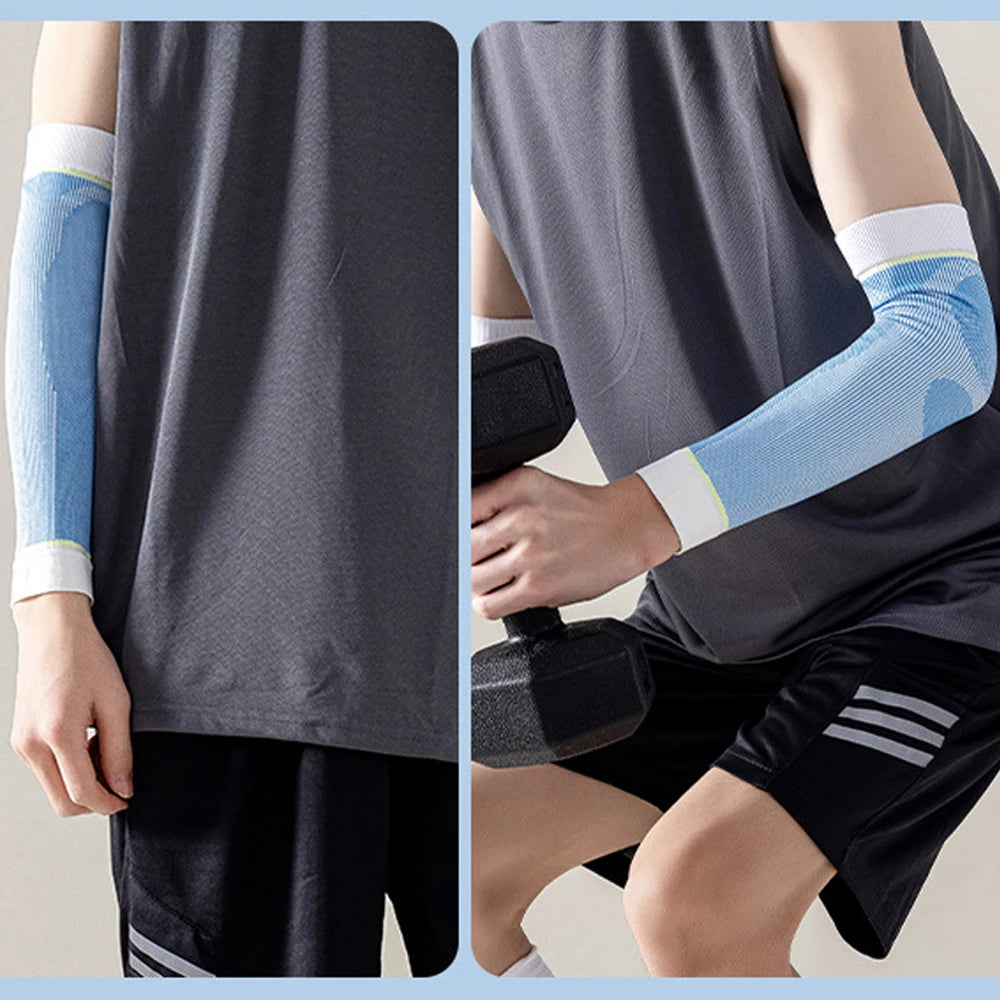 1Pair Compression Arm Sleeves, Firm 20-30mmHg Graduated Elbow Braces for Pain Relief, Swelling, Lipedema, Lymphedema, Arthritis