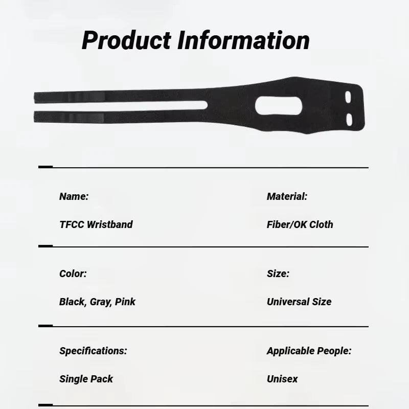 TFCC Adjustable Wrist Brace With Compression Rring Pad For Tear Support Weight Bearing Strain Exercise Fitness Wristbands Carpel