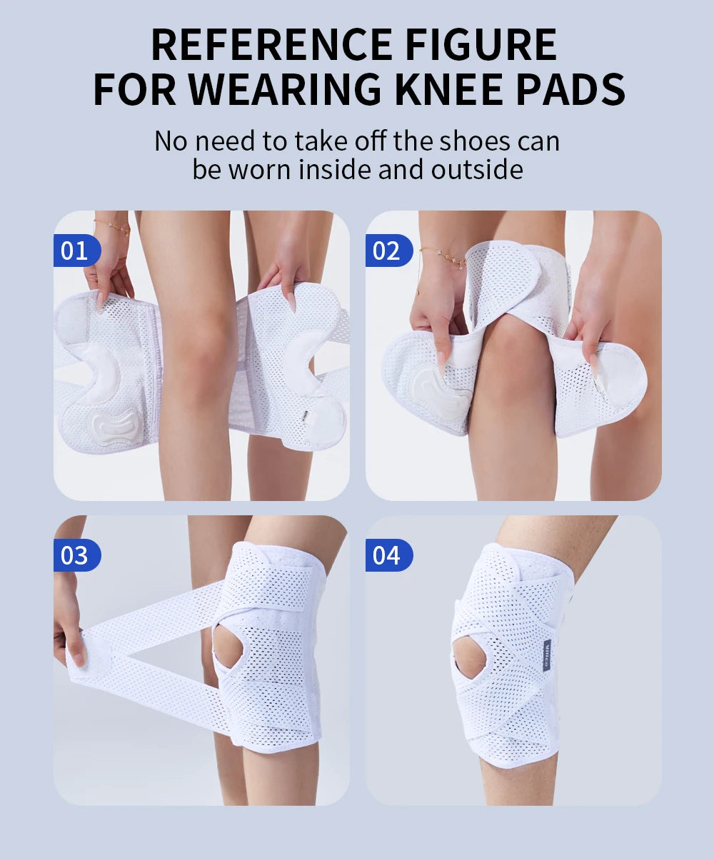 Sports Kneepad Pressurized Elastic Knee Pads Knee Support Joints Protector Fitness Gear Injury Recovery Brace Protector Non-Slip