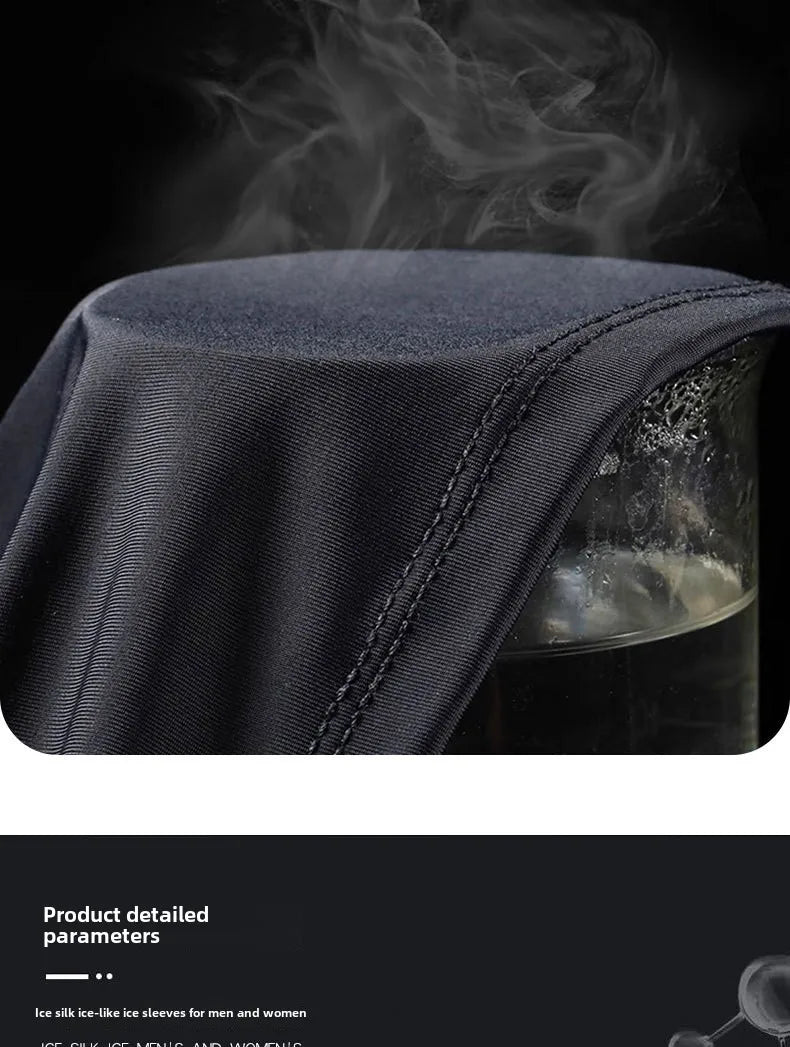 1Pair Summer Arm Sleeves for Running Outdoor Cycling Driving Breathable Ice Silk Elastic Sun Protection Men Women Arm Cover