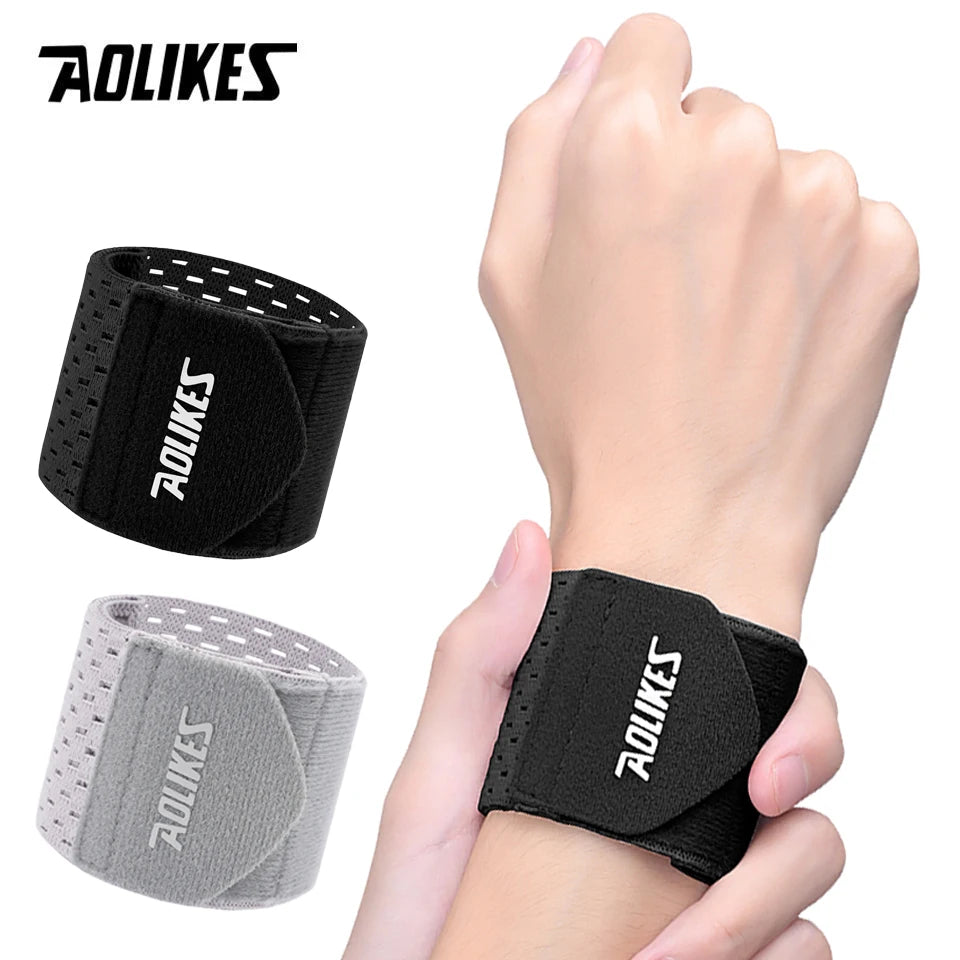 AOLIKES Wrist Band Support Sleeve Gym Support Wrist Brace Wrap Breathable Elastic Compression Bandage Hand Sport Wristband