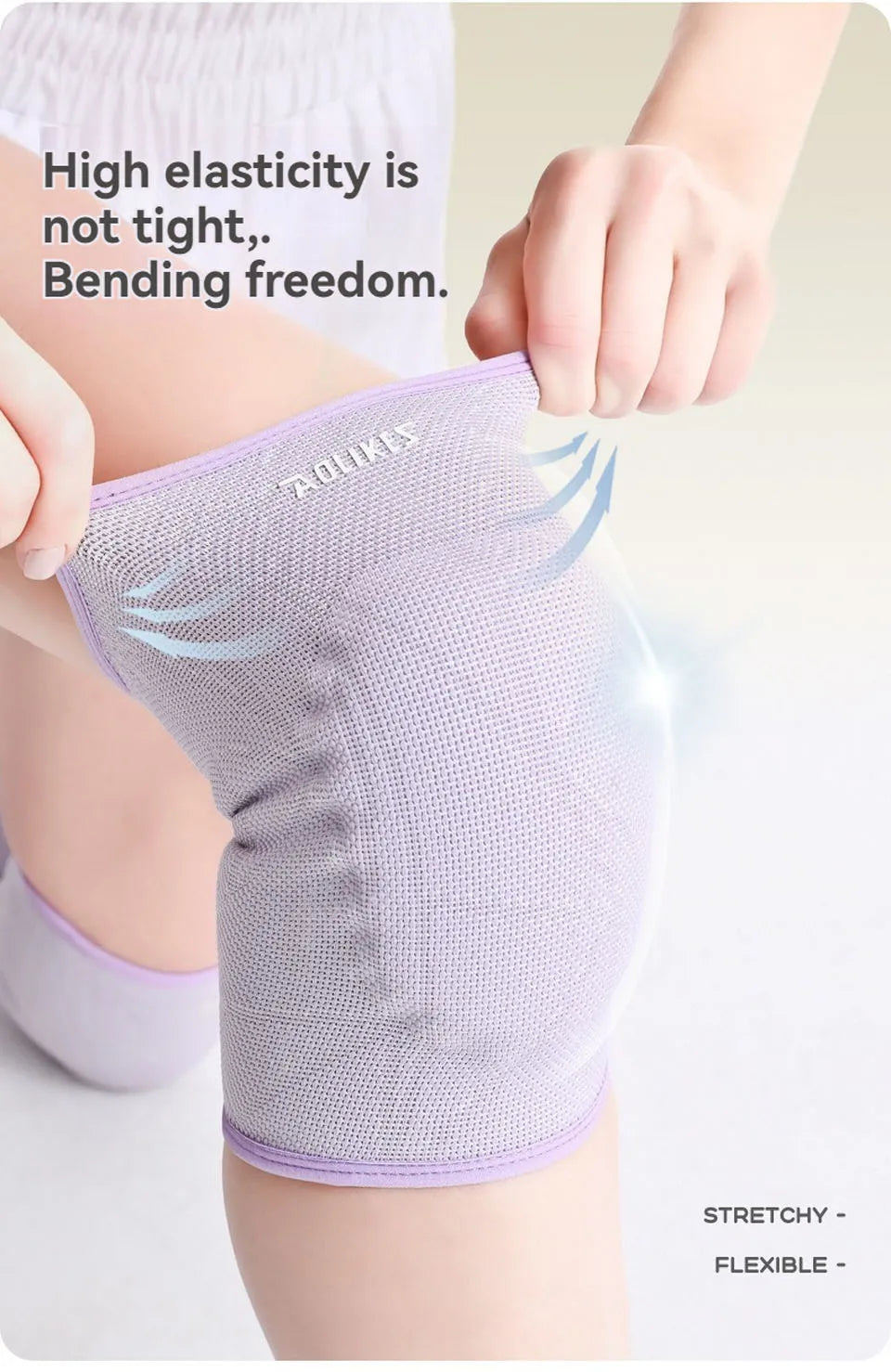 AOLIKES Knee Pads Volleyball Kids Youth Adults Dance Knee Pad Soft Stretchy Knee Brace Breathable Knee Protector for Basketball