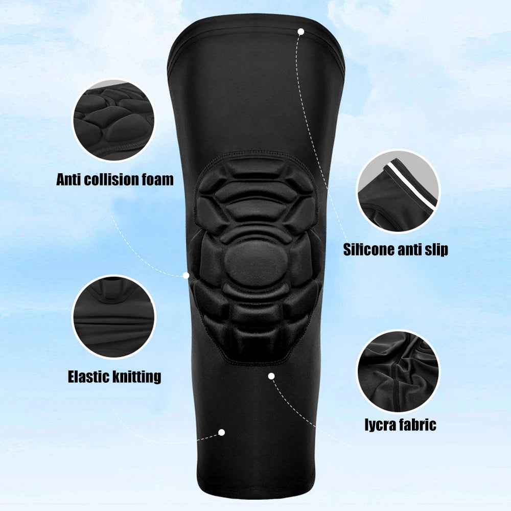 1Pcs Basketball Honeycomb Knee Pad & Elbow Pads for Men & Women, Hiking & Cycling Sports Leg Compression Sleeves