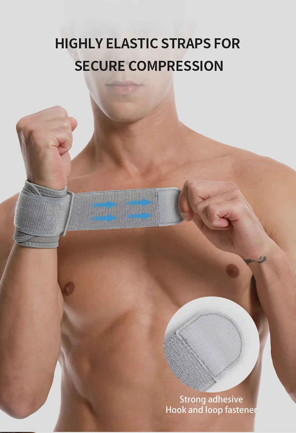 1Pcs Sport Wristband Wrist Brace Wrap Bandage Support Sprain Protection Wrist Tendon Sheath Brace Fitness Badminton Wrist Strap