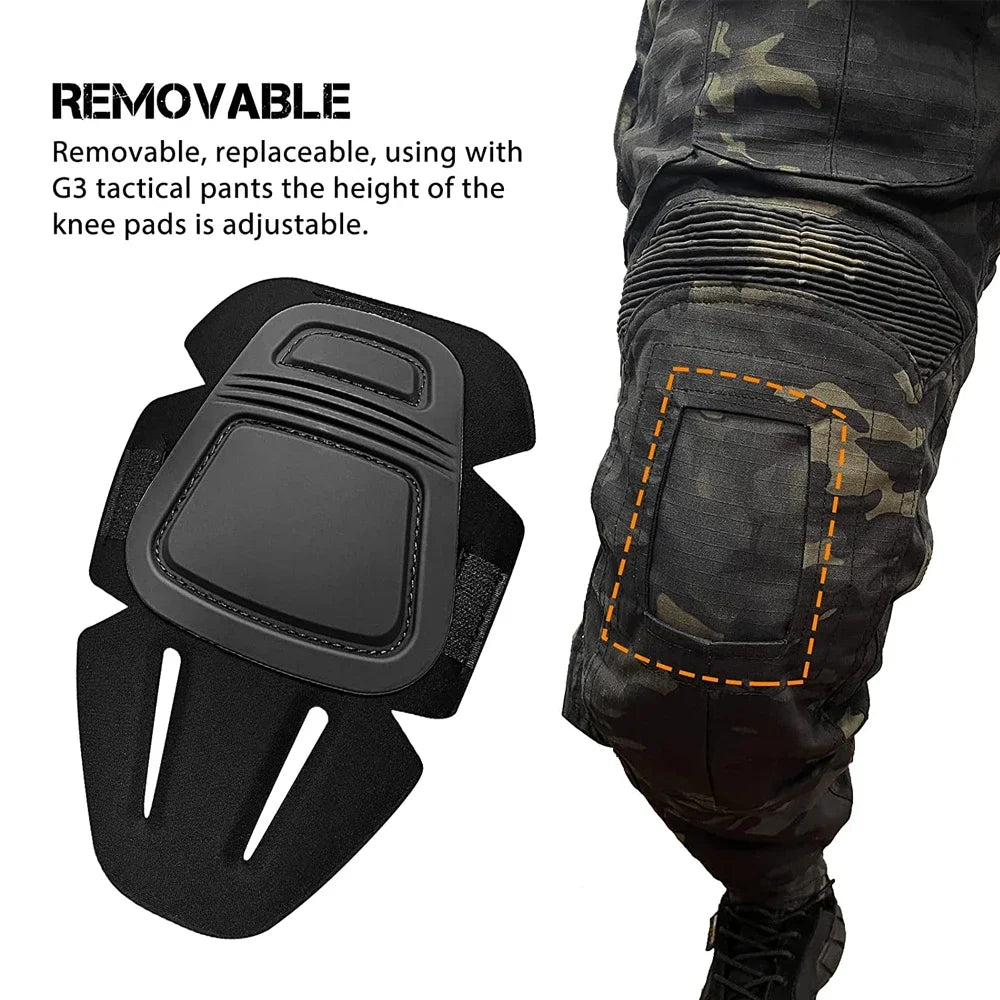 4Pcs/Set Military Tactical Knee & Elbow Pad Protective, Collision Avoidance Protector Gear for Outdoor Sports Safety Guard Gear