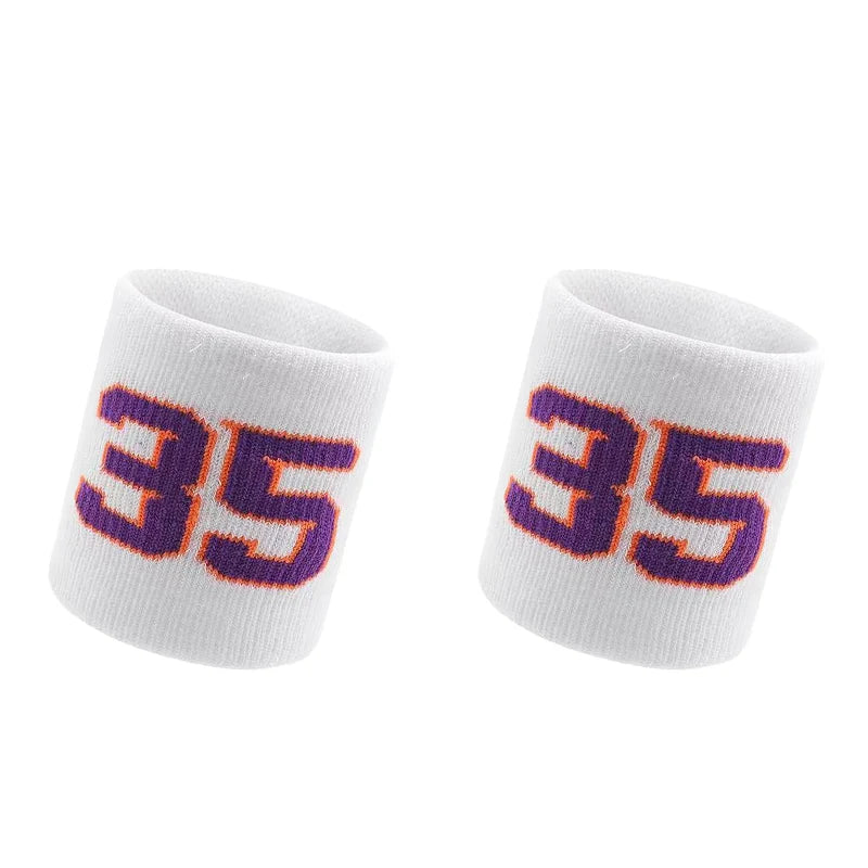1 Pair Basketball Fitness Wristband Sport Sweatband Number 24 Sweat Wrist Support Brace Suitable For Gym Volleyball Safety Wrist