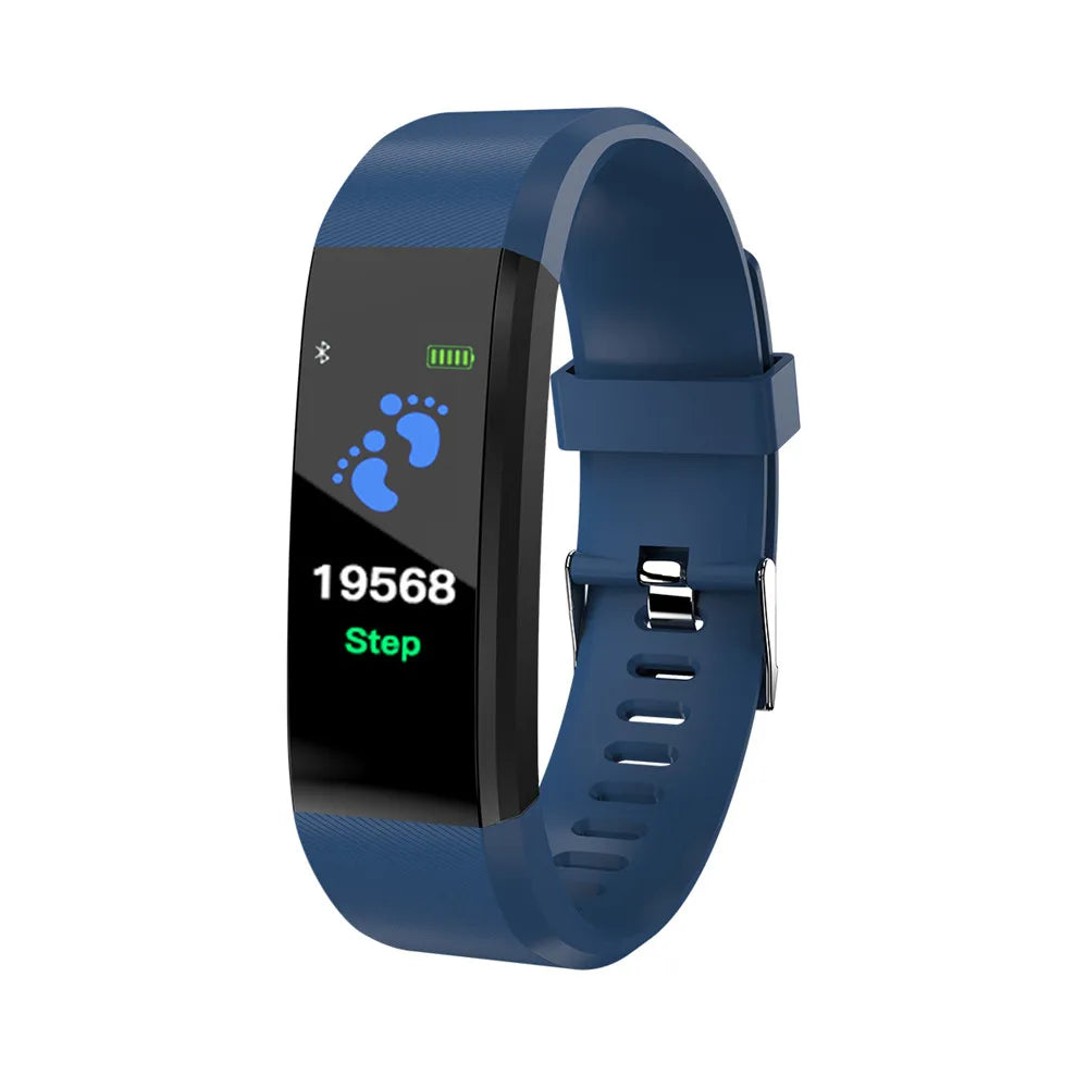 For Fitbit LCD Smartband Watch Fitness Tracke Heart Rate Blood Pressure Smart Bracelet Bluetooth-Compatible Waterproof Wristband