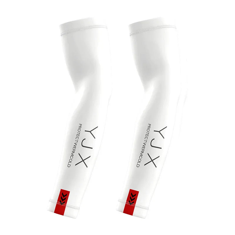 1Pair Summer Arm Sleeves for Running Outdoor Cycling Driving Breathable Ice Silk Elastic Sun Protection Men Women Arm Cover