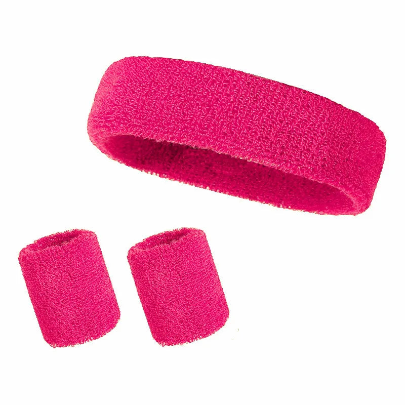 Striped Wrist Brace Hair Band Sport Socks Set Sweat-absorbing Headband Wristband Football Socks Table Tennis Wrist Band