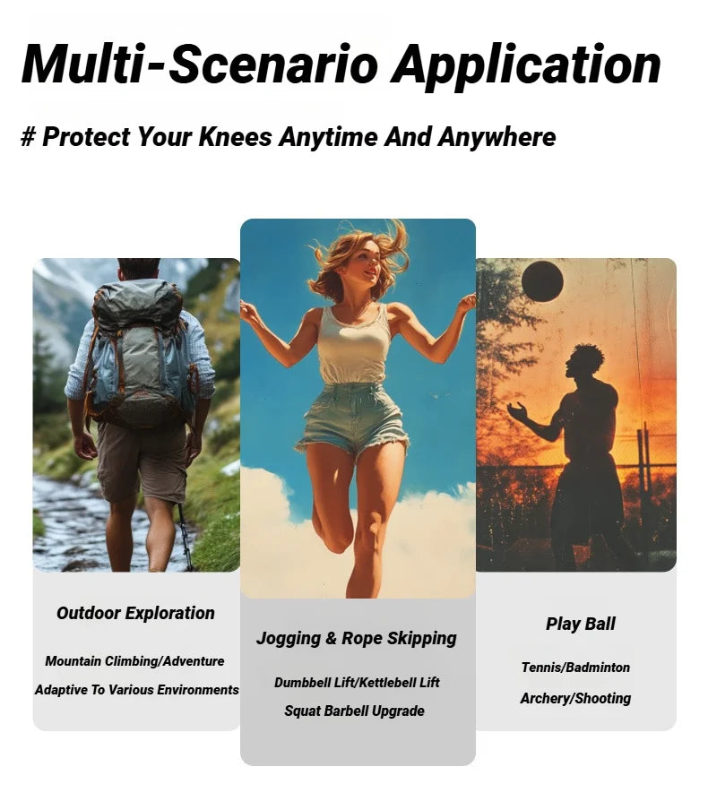 Adjustable PVC Knee Patellar Band Tendon Support Strape Brace Shock Absorption Compression Strap Pads Sport Protection