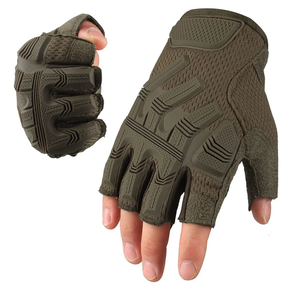 Touch Sceen Tactical Gloves Men's Paintball Shooting Airsoft Combat Bicycle Rubber Protective Anti-Skid Full Finger Gloves Women