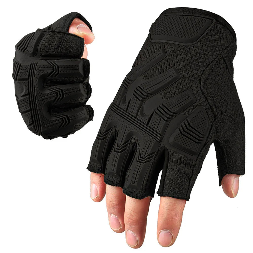 Touch Sceen Tactical Gloves Men's Paintball Shooting Airsoft Combat Bicycle Rubber Protective Anti-Skid Full Finger Gloves Women