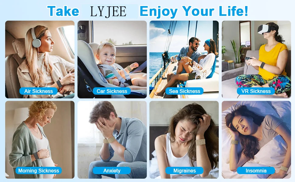 Motion Sickness Bands for Adults Sea Sickness Wristbands for Cruise Morning Sickness Bands for Pregnant Nausea Relief Bands