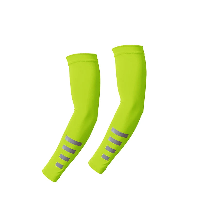UV Reflective Strap Arm Sleeves Cooling Sun Protection Arm Cuff Sunscreen Breathable Quick-drying Ice Silk Sleeves Arm Guard