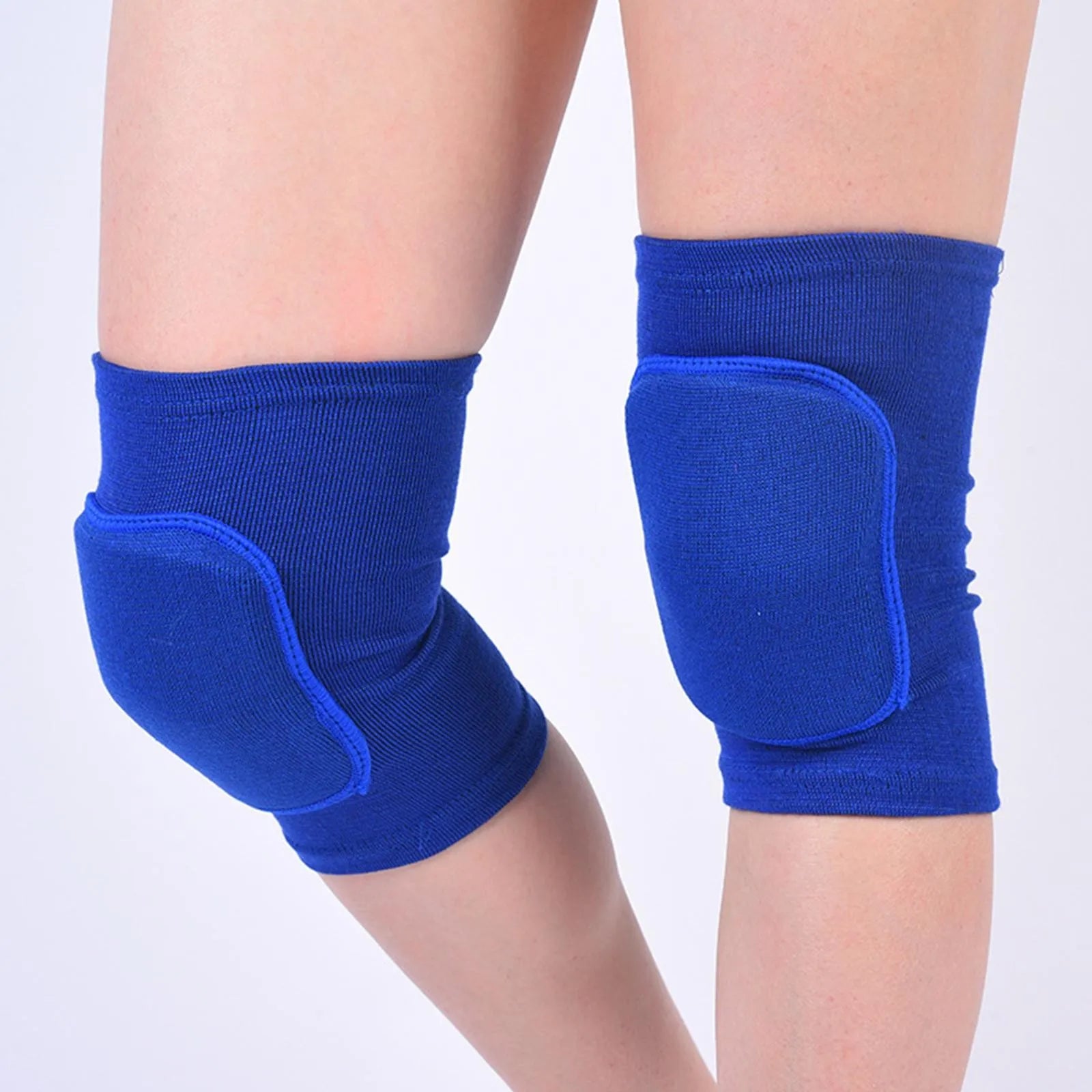 2pcs Sports Compression Knee Pads Elastic Knee Protector Thickened Sponge Knee Brace Support for Dancing Workout Training