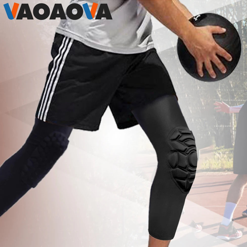 1Pcs Basketball Honeycomb Knee Pad & Elbow Pads for Men & Women, Hiking & Cycling Sports Leg Compression Sleeves