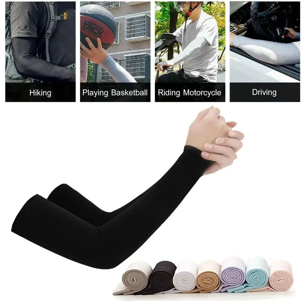 Unisex Arm Guards for Men Women, Sleeve Warmers, Sports Sleeves, UV Sun Protection, Hand Cover, Support, Running, Fishing, Cycli