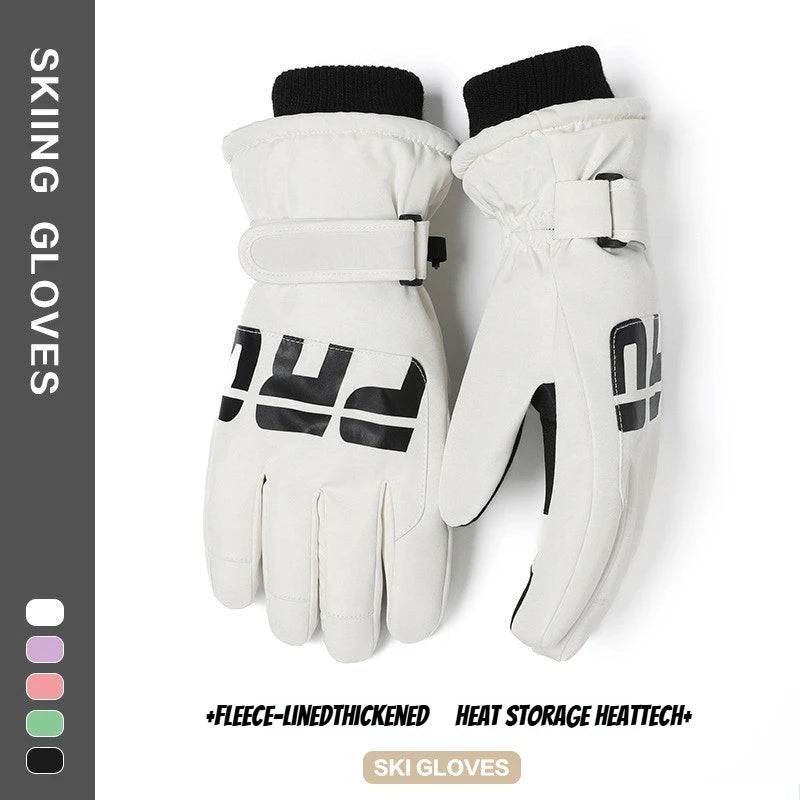 Winter Cycling Gloves Non Slip Touch Ski Gloves Snowboard Accessories Waterproof Pocket Warm Men's and Women's Gloves