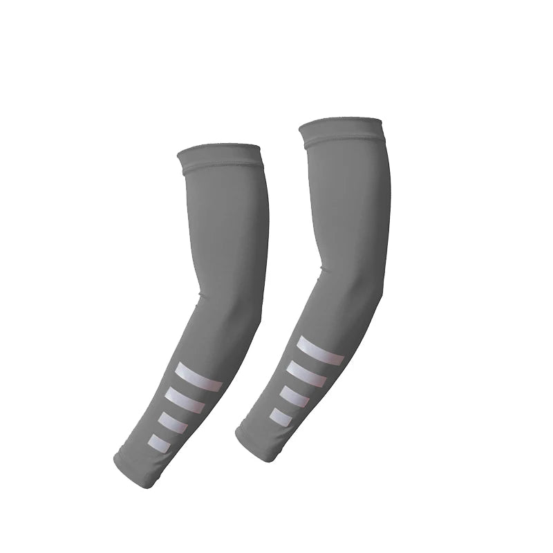UV Reflective Strap Arm Sleeves Cooling Sun Protection Arm Cuff Sunscreen Breathable Quick-drying Ice Silk Sleeves Arm Guard
