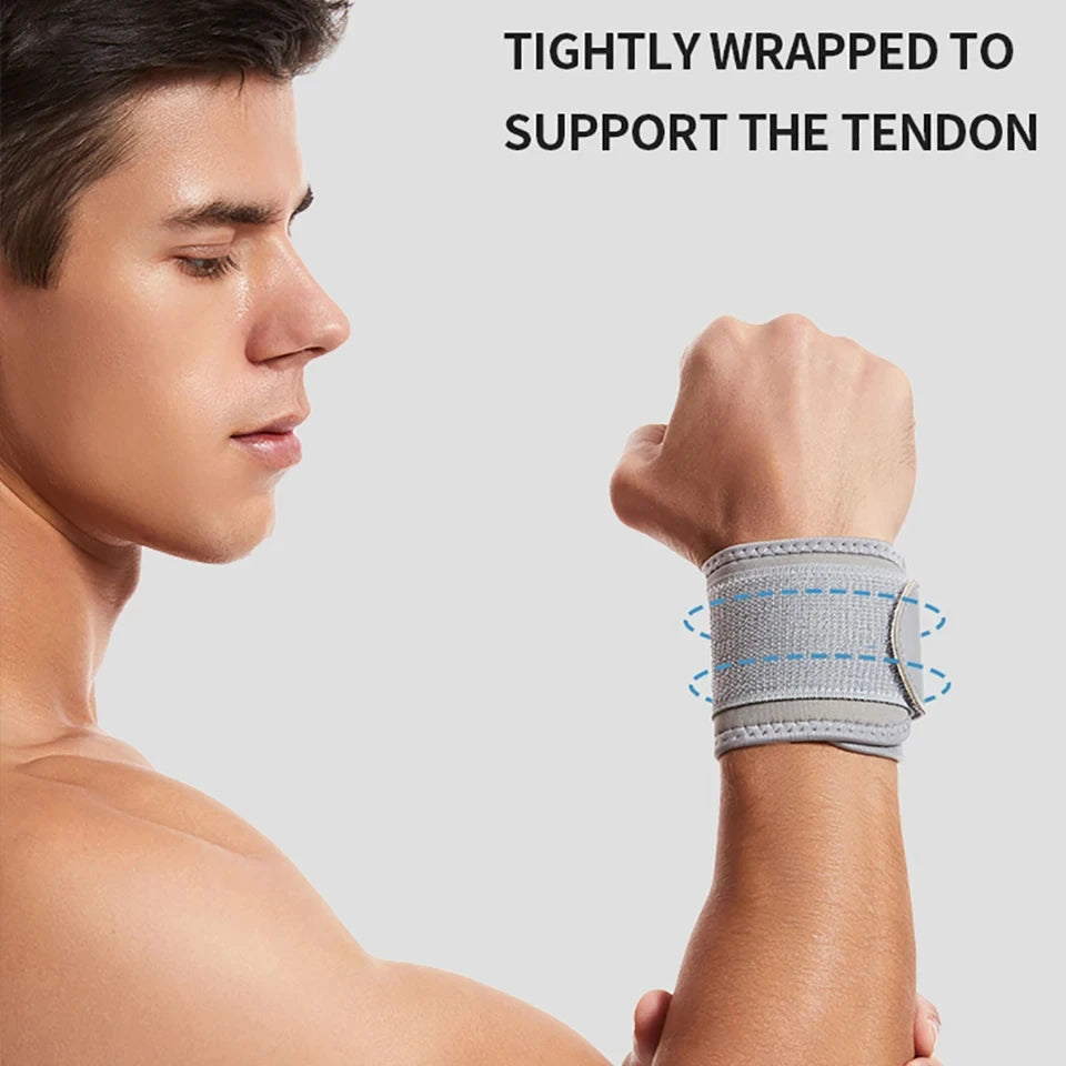 1Pcs Sport Wristband Wrist Brace Wrap Bandage Support Sprain Protection Wrist Tendon Sheath Brace Fitness Badminton Wrist Strap