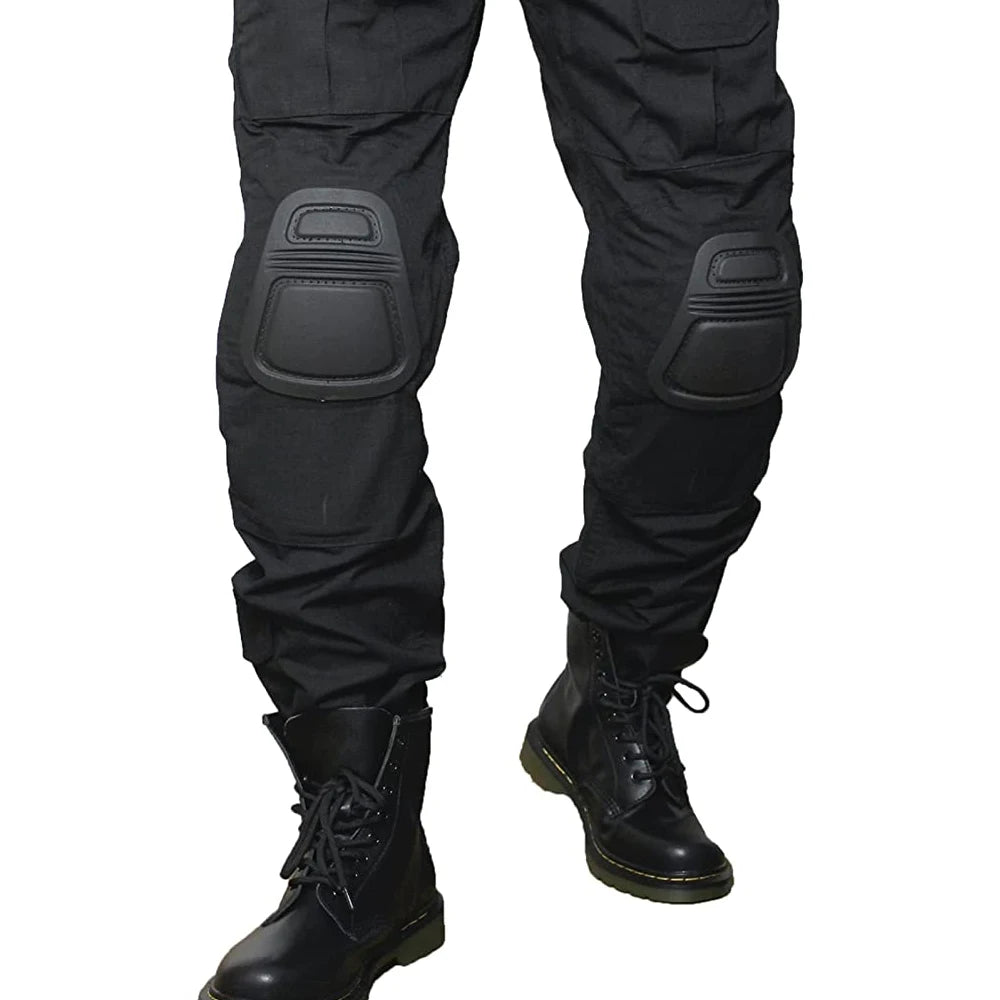 4Pcs/Set Military Tactical Knee & Elbow Pad Protective, Collision Avoidance Protector Gear for Outdoor Sports Safety Guard Gear