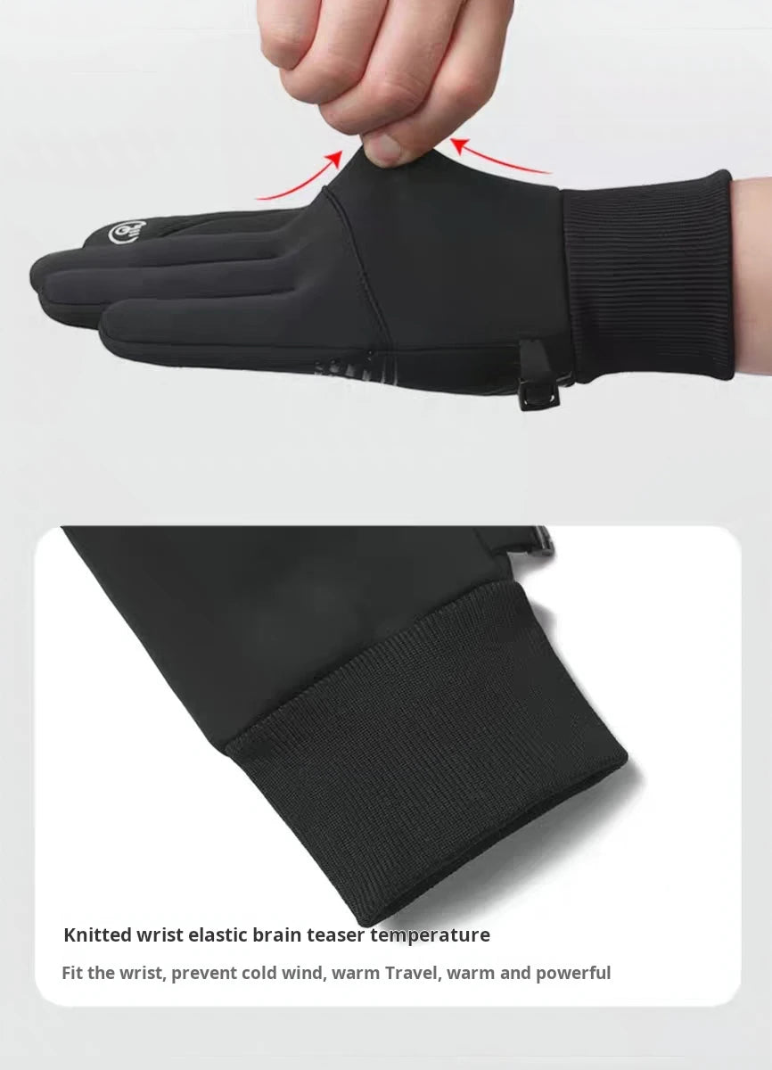Autumn Winter Men Women Gloves Touch Screen Waterproof Windproof Gloves Outdoor Sports Warm Thermal Fleece Running Ski Gloves