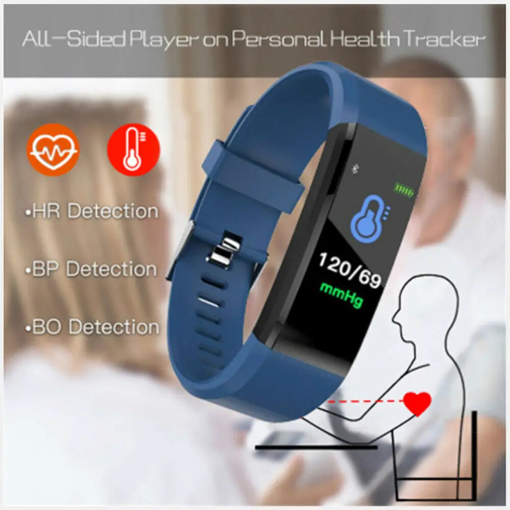 Bracelet Heart Rate Blood Pressure Smart Band Fitness Tracker Smartband Bluetooth Wristband for fitbits Smart Watch Support SMS