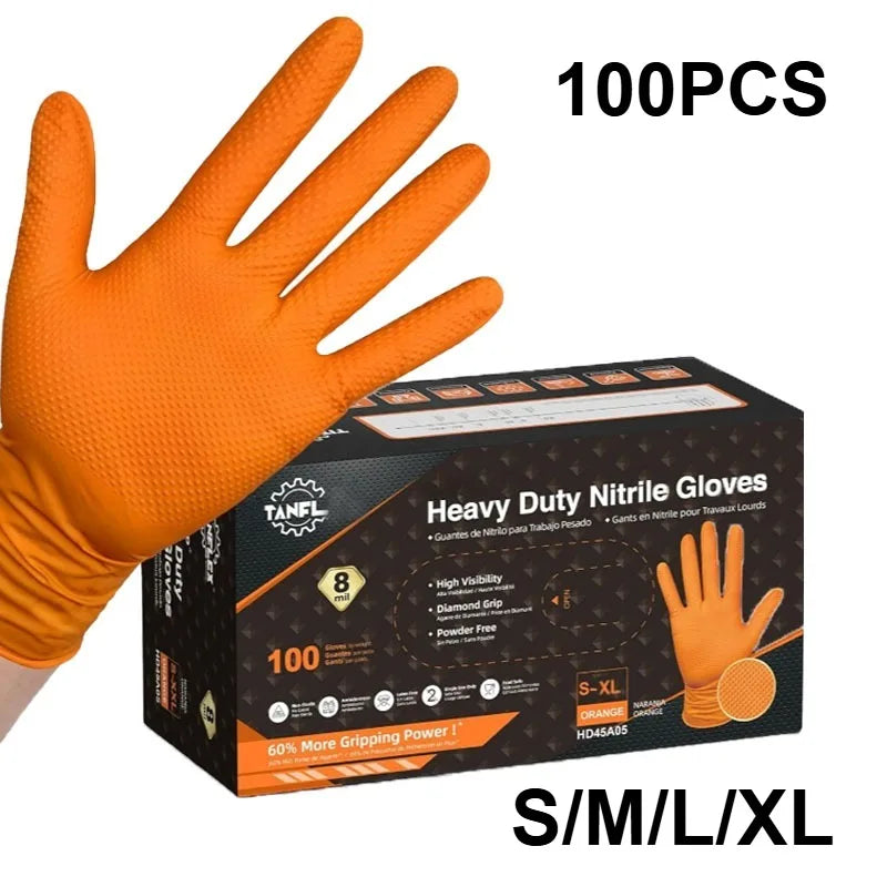 10-100PCS Blue Nitrile Disposable Gloves Latex Free Safety Work Gloves for Cleaning Kitchen Mechanic Auto Protective Glove