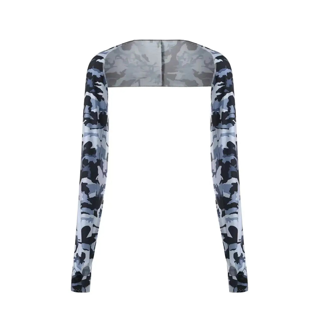 One-piece Ultra-thin Shawl Arm Sleeves Ice Silk Long Gloves Breathable Sun Protection Anti UV Hand Cover Warmer Outdoor Sports