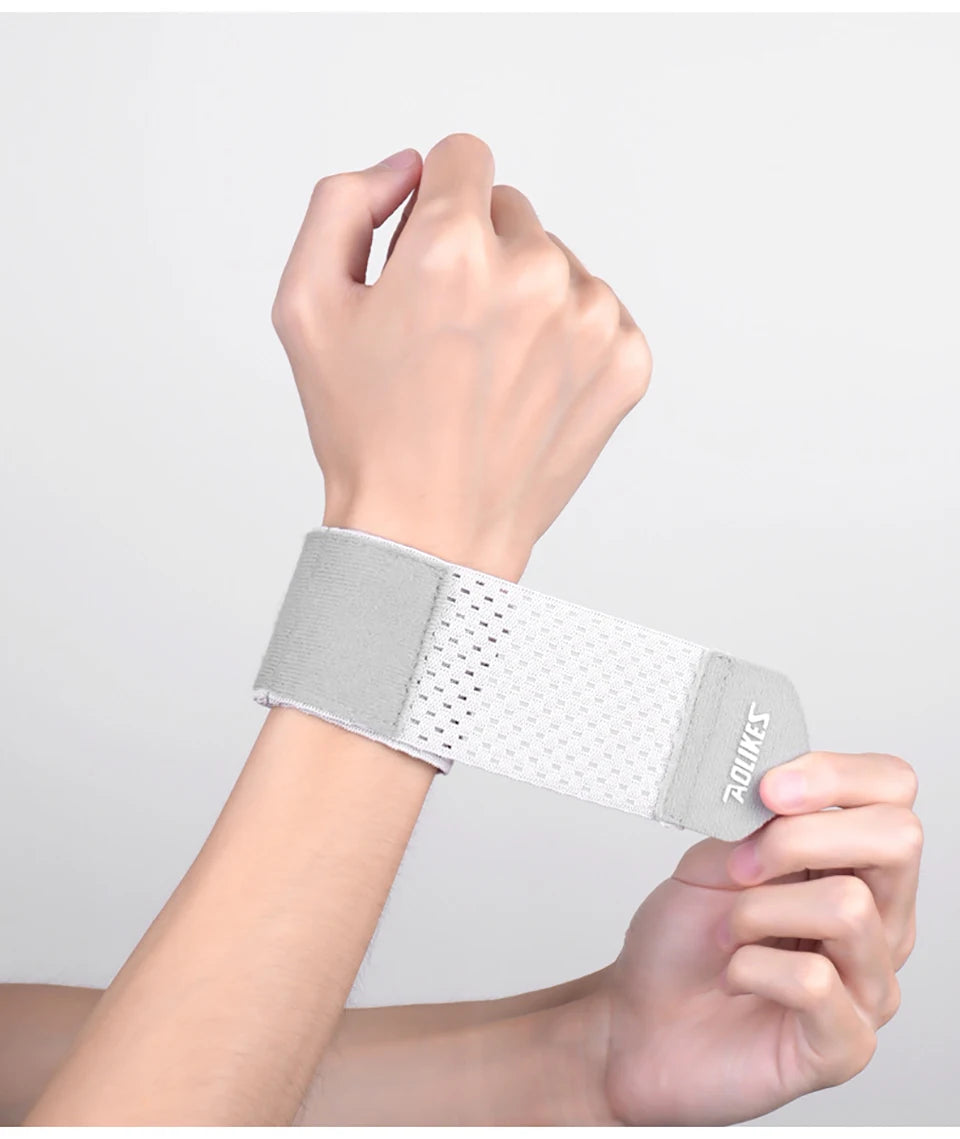 AOLIKES Wrist Band Support Sleeve Gym Support Wrist Brace Wrap Breathable Elastic Compression Bandage Hand Sport Wristband