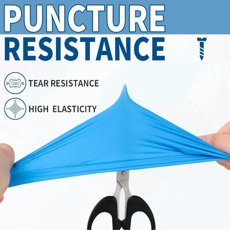 10-100PCS Blue Nitrile Disposable Gloves Latex Free Safety Work Gloves for Cleaning Kitchen Mechanic Auto Protective Glove