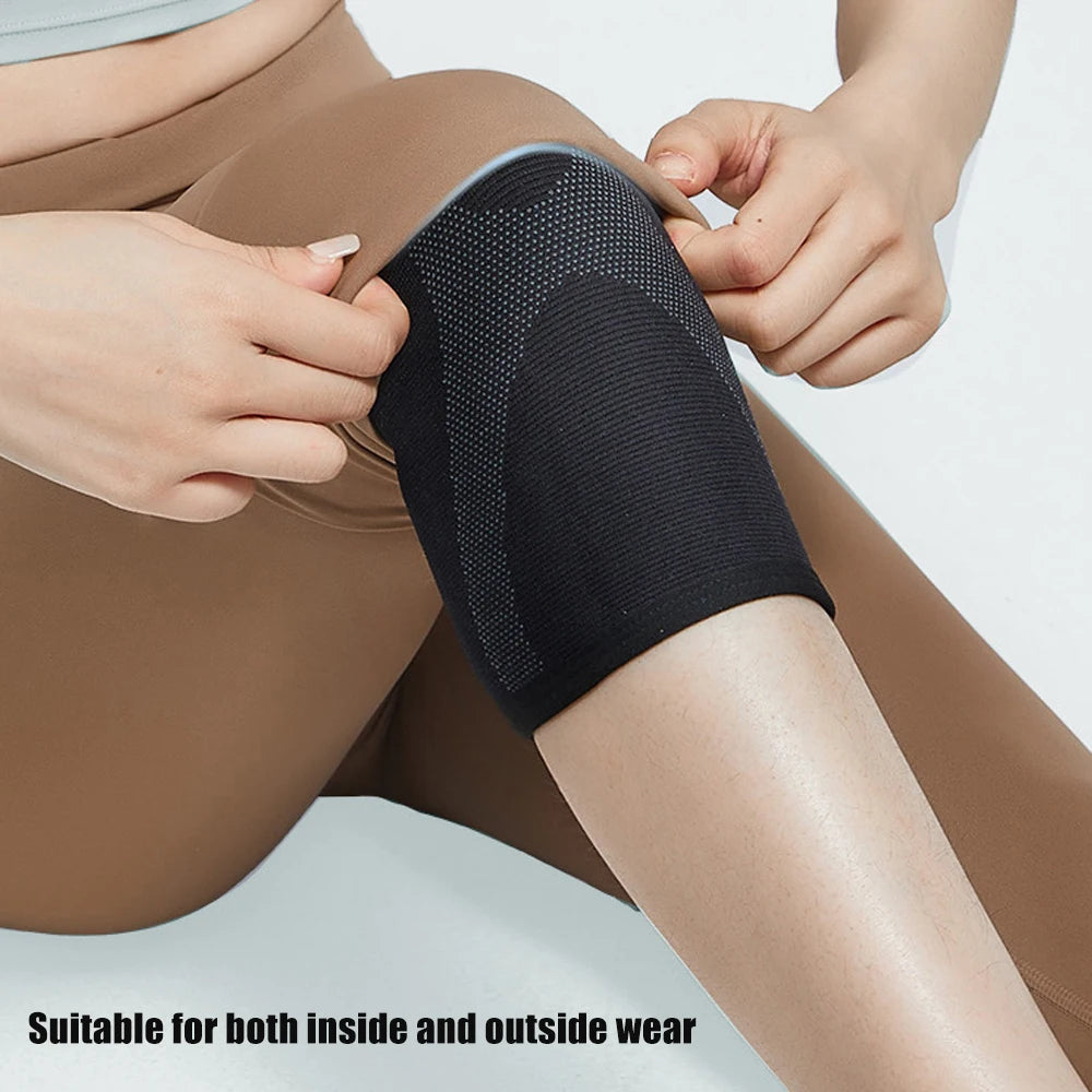 1 Pair Plus Size Knee Brace Support, New Knee Compression Sleeve for Running, Hiking, Basketball, Arthritis, ACL, Meniscus Tear