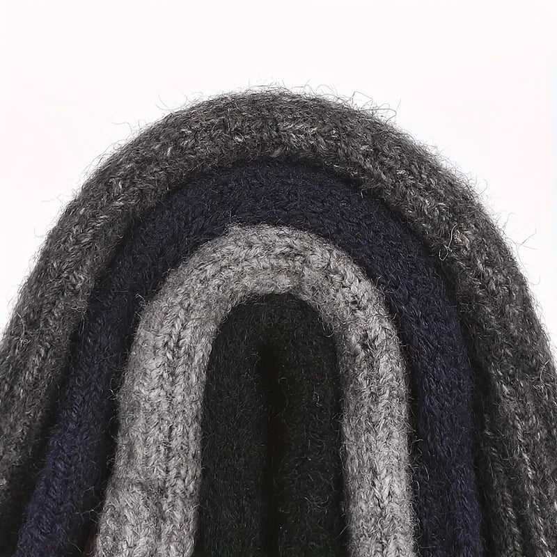 Winter Warm Alpaca Wool Gloves Full Finger Touchscreen Cashmere Gloves Men's Woman Thickening Knitted Cycling Driving Gloves