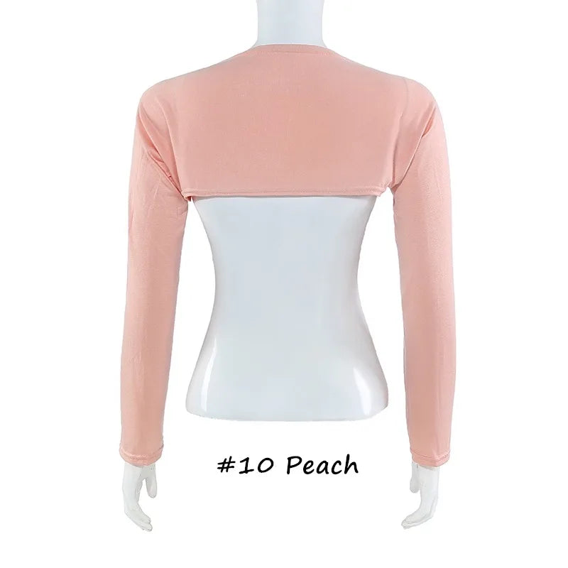 Islamic Cothing Lady Arm Sleeves Women Cotton Cover UV Sun Protection Muslim Fashion Modal Base Soft Stretch Ice Sleeve